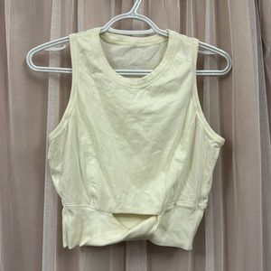 Lululemon twisted front crop tank